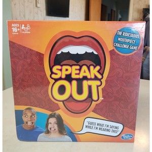 Hasbro Funny Speak Out Party Board Game Mouthguard Challenge Game NEW SEALED
